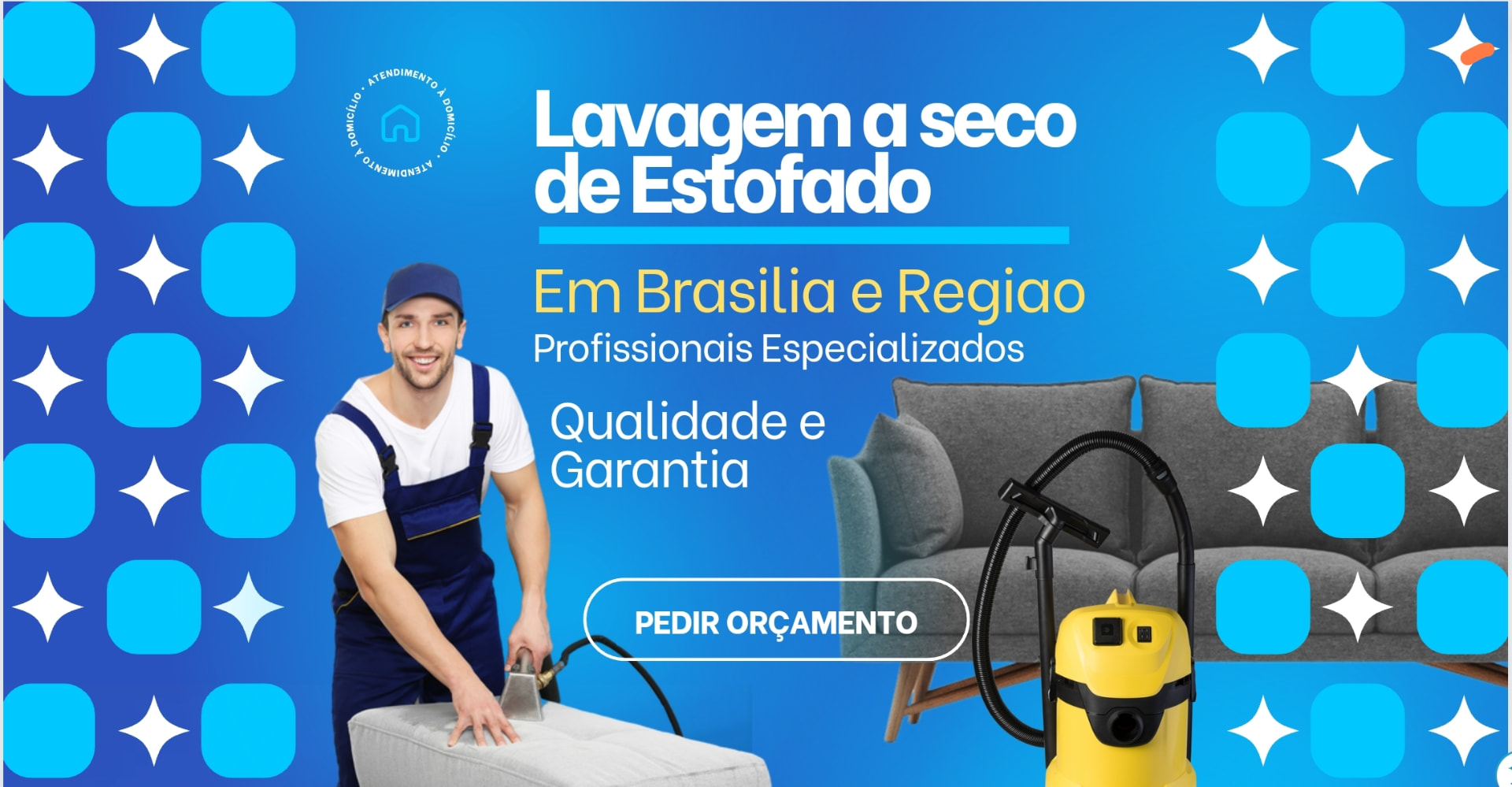 Lavagem a seco de estofado em Brasília e região - Prime
